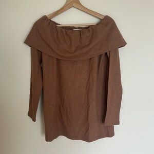 NWT LOFT Off the Shoulder Tunic Sweater SZ SMALL